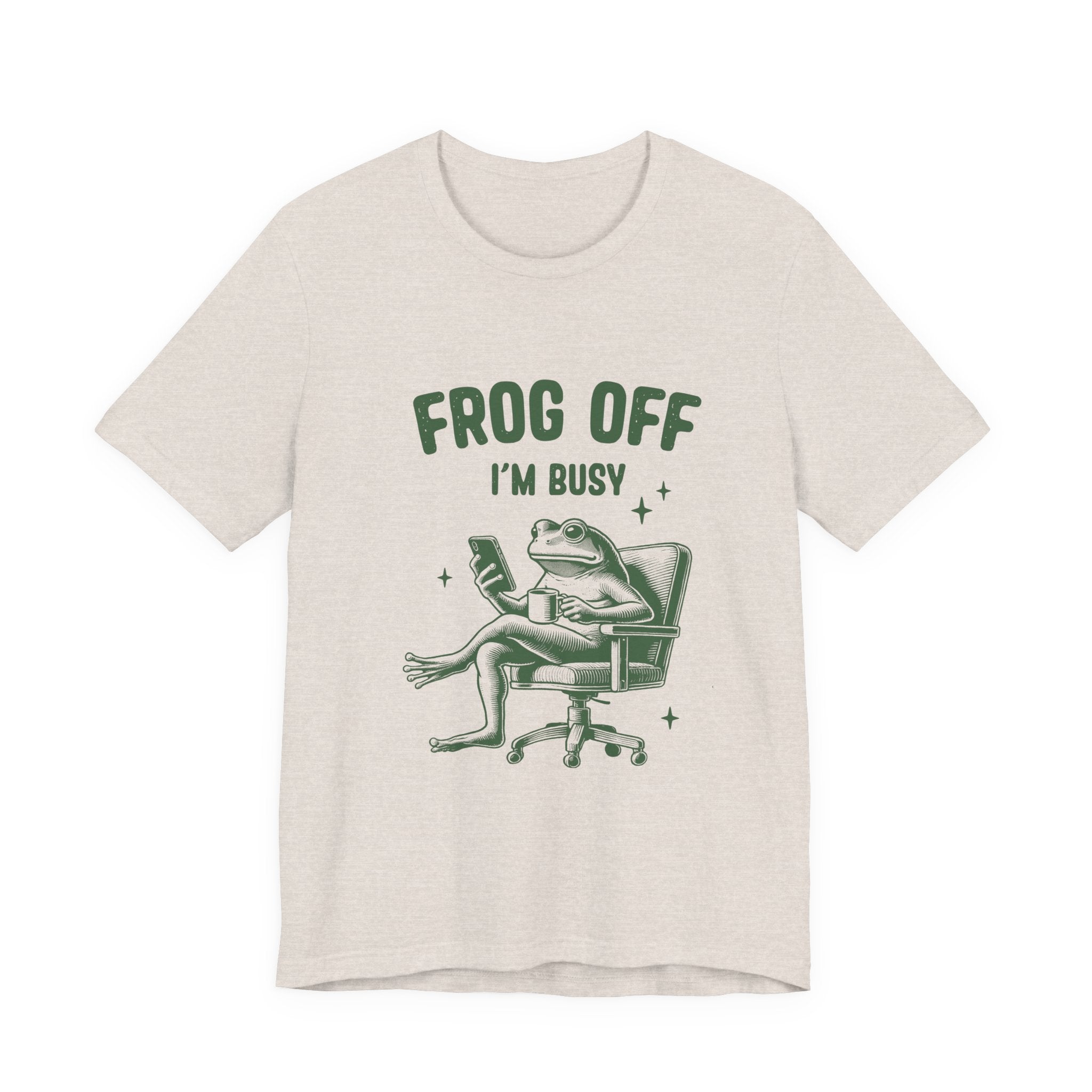 Frog Off Im Busy Shirt, Frog Pond TShirt, Meme Frog Shirt by Printify