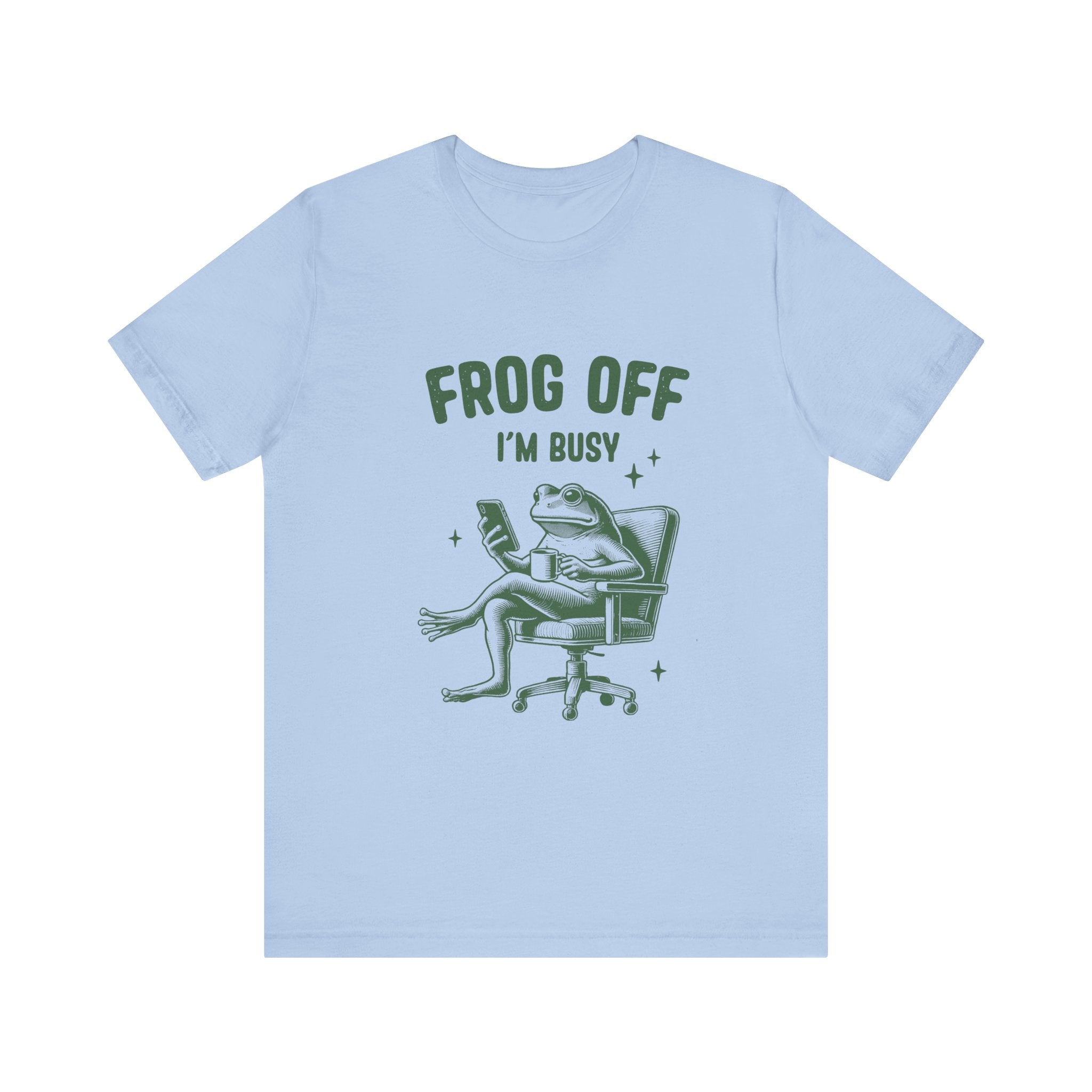 Frog Off Im Busy Shirt, Frog Pond TShirt, Meme Frog Shirt by Printify