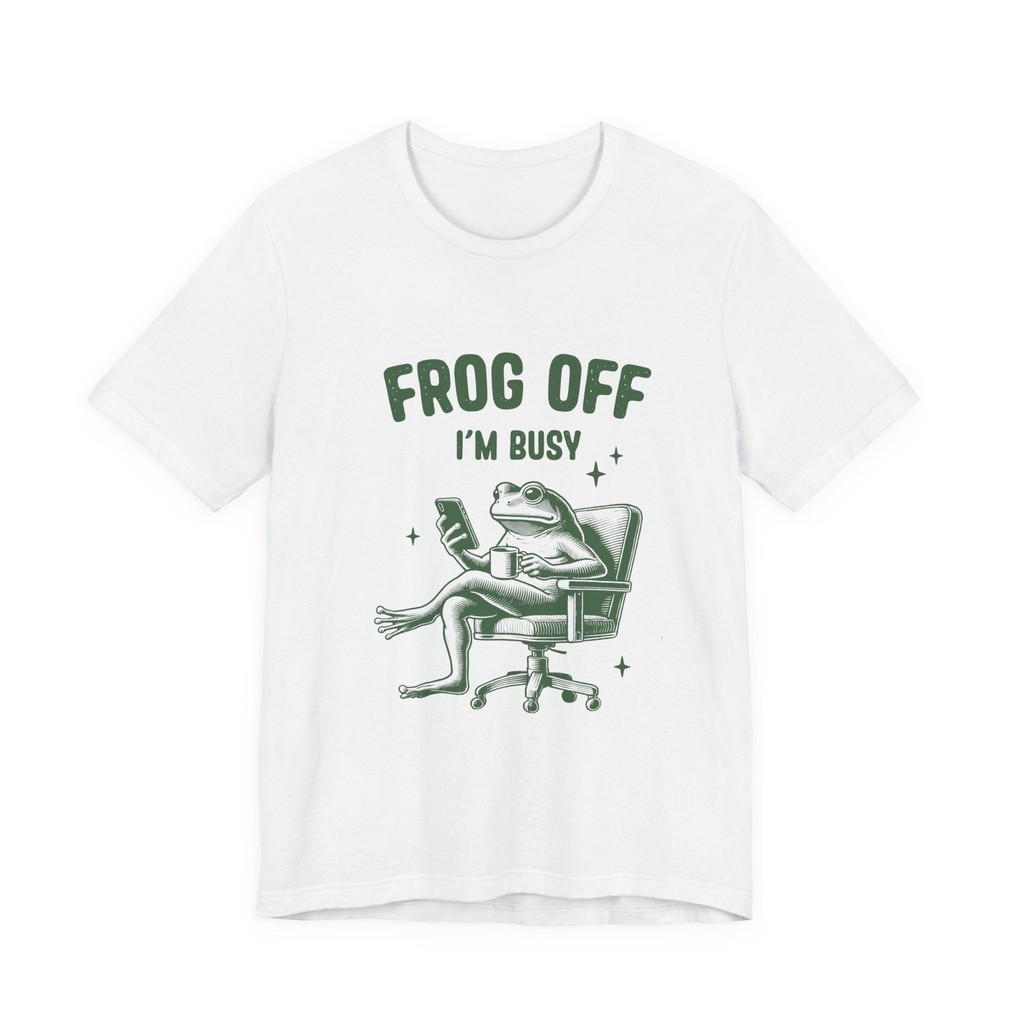 Frog Off Im Busy Shirt, Frog Pond TShirt, Meme Frog Shirt by Printify