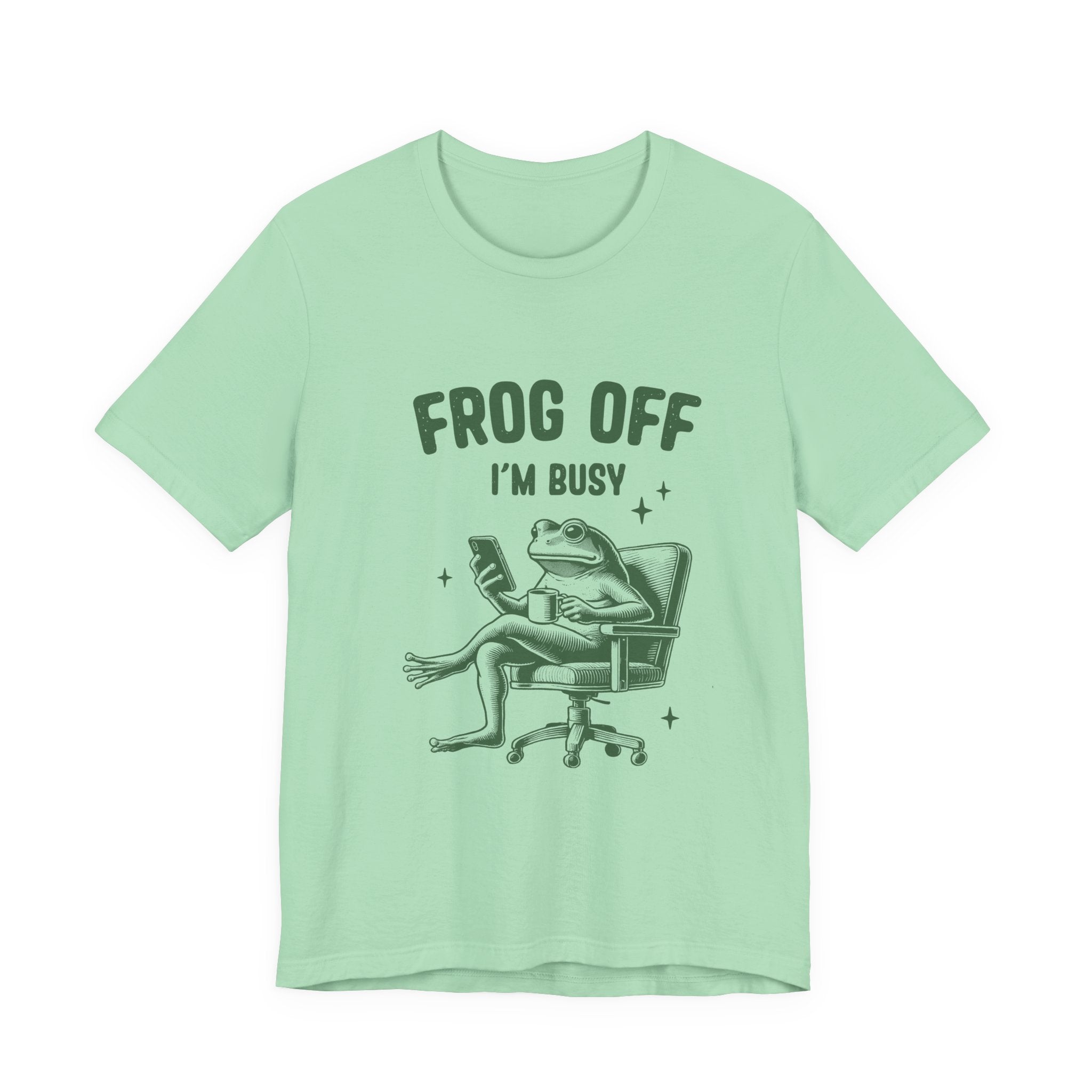 Frog Off Im Busy Shirt, Frog Pond TShirt, Meme Frog Shirt by Printify
