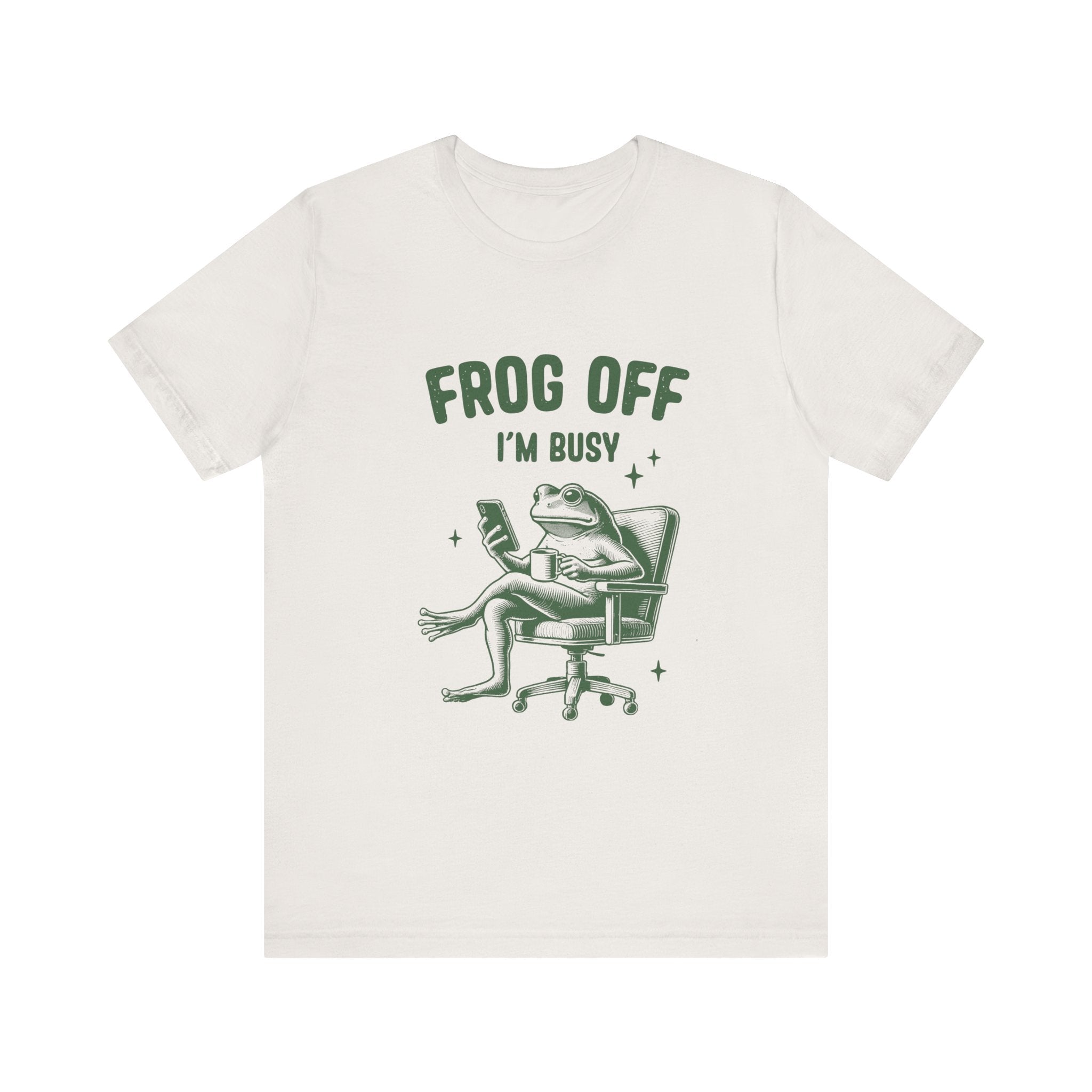 Frog Off Im Busy Shirt, Frog Pond TShirt, Meme Frog Shirt by Printify