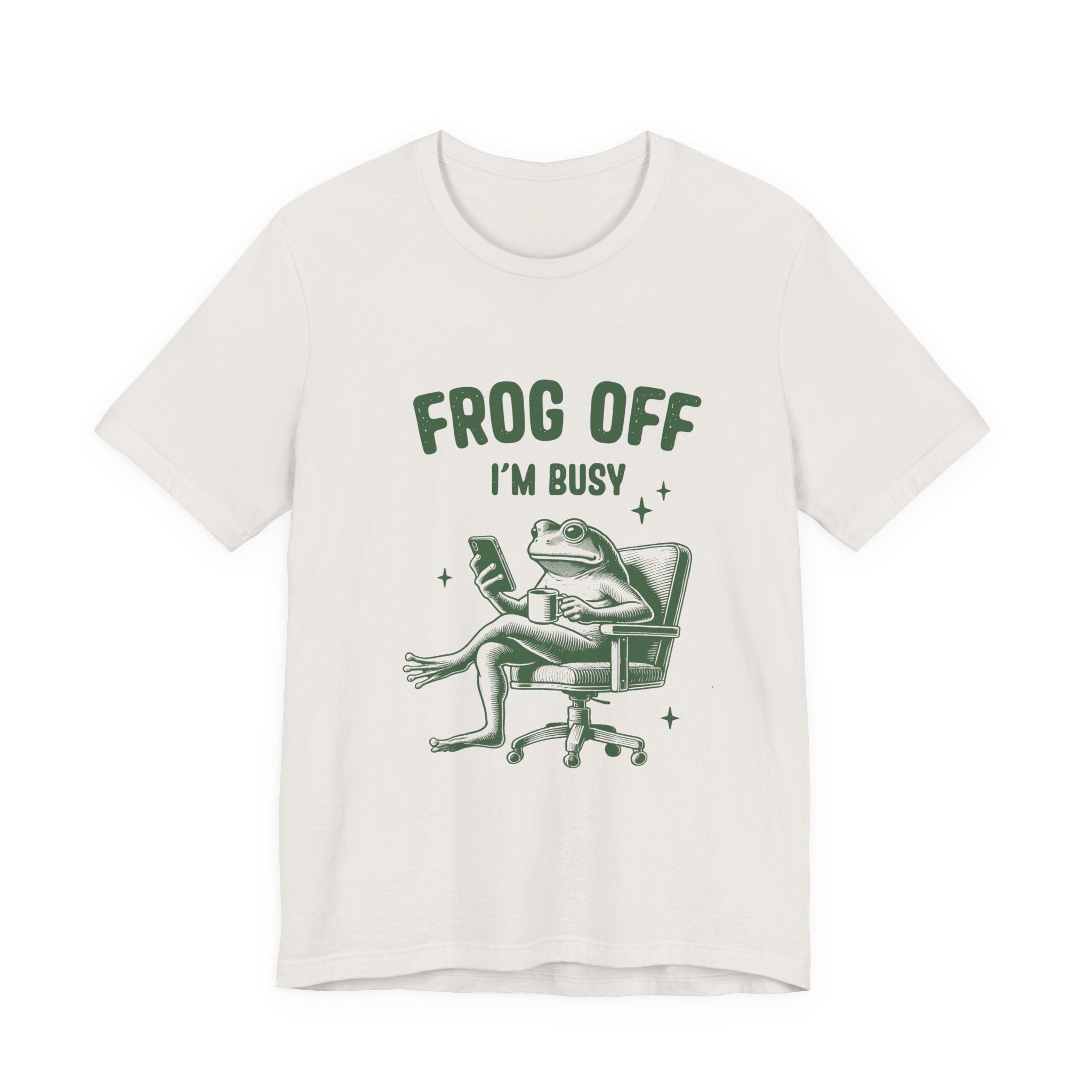 Frog Off Im Busy Shirt, Frog Pond TShirt, Meme Frog Shirt by Printify