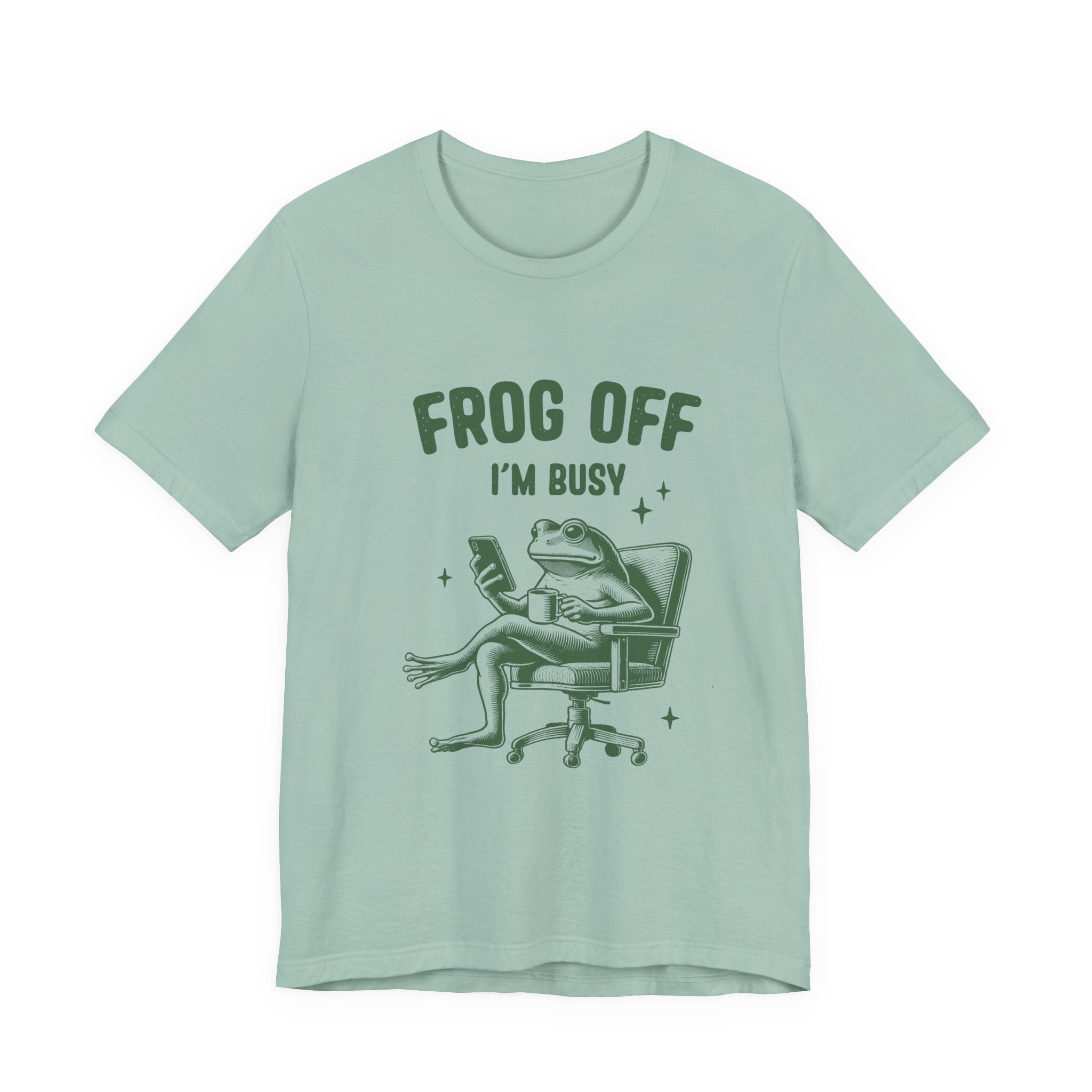 Frog Off Im Busy Shirt, Frog Pond TShirt, Meme Frog Shirt by Printify