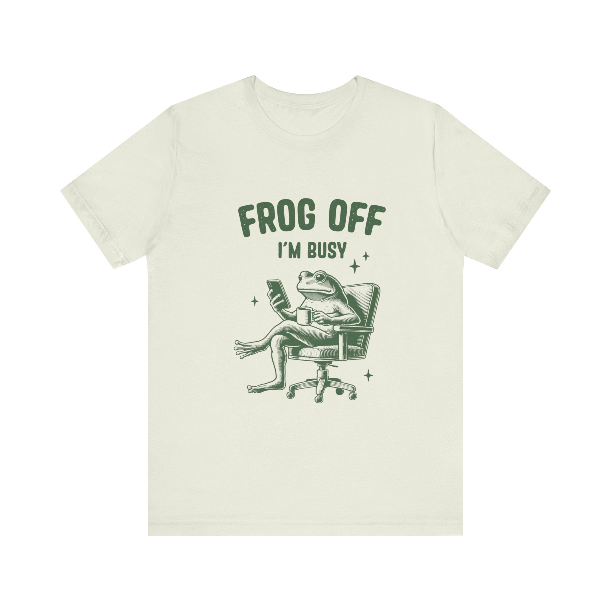 Frog Off Im Busy Shirt, Frog Pond TShirt, Meme Frog Shirt by Printify