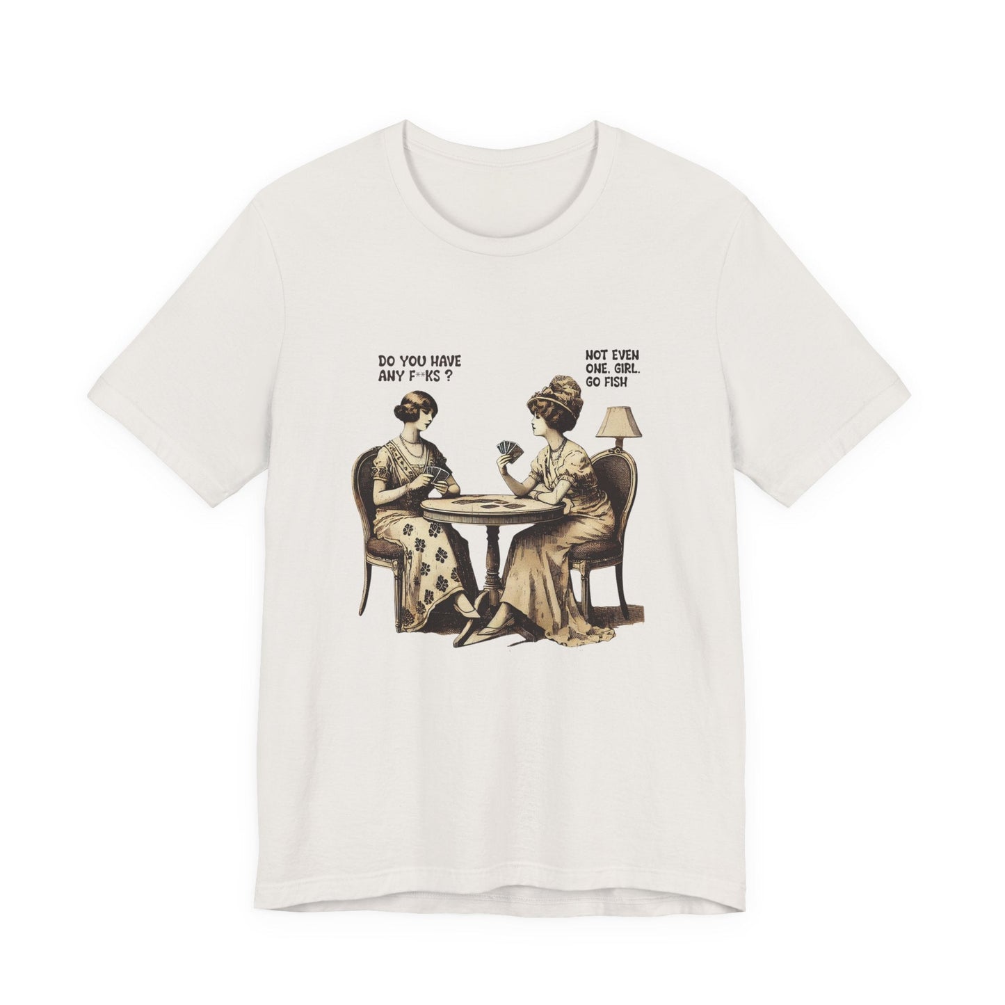 Funny Card Playing Tee, Card Playing Lovers Tee, Vintage Style Top - Popbydesign