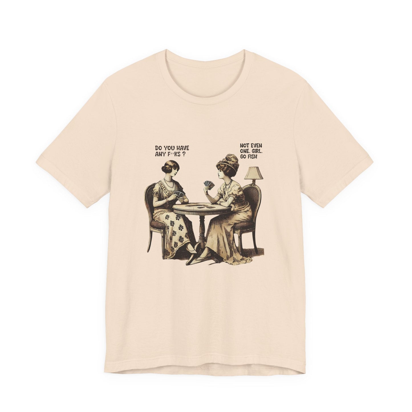 Funny Card Playing Tee, Card Playing Lovers Tee, Vintage Style Top - Popbydesign