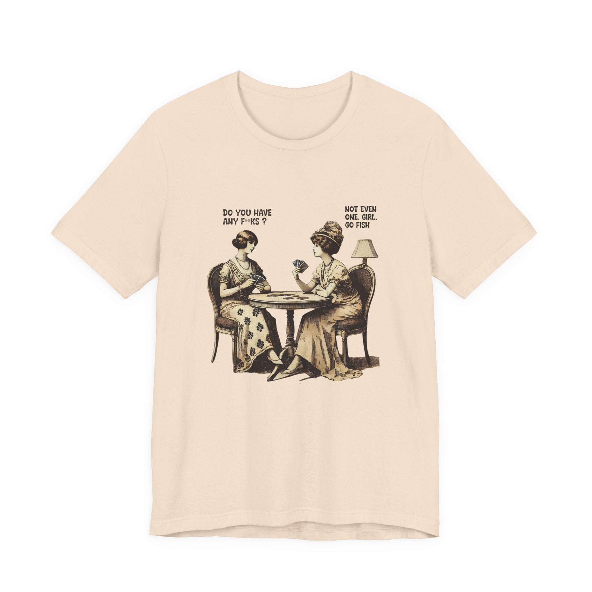 Funny Card Playing Tee, Card Playing Lovers Tee, Vintage Style Top - Popbydesign
