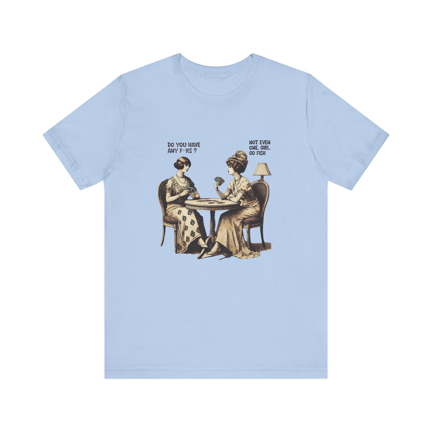 Funny Card Playing Tee, Card Playing Lovers Tee, Vintage Style Top - Popbydesign