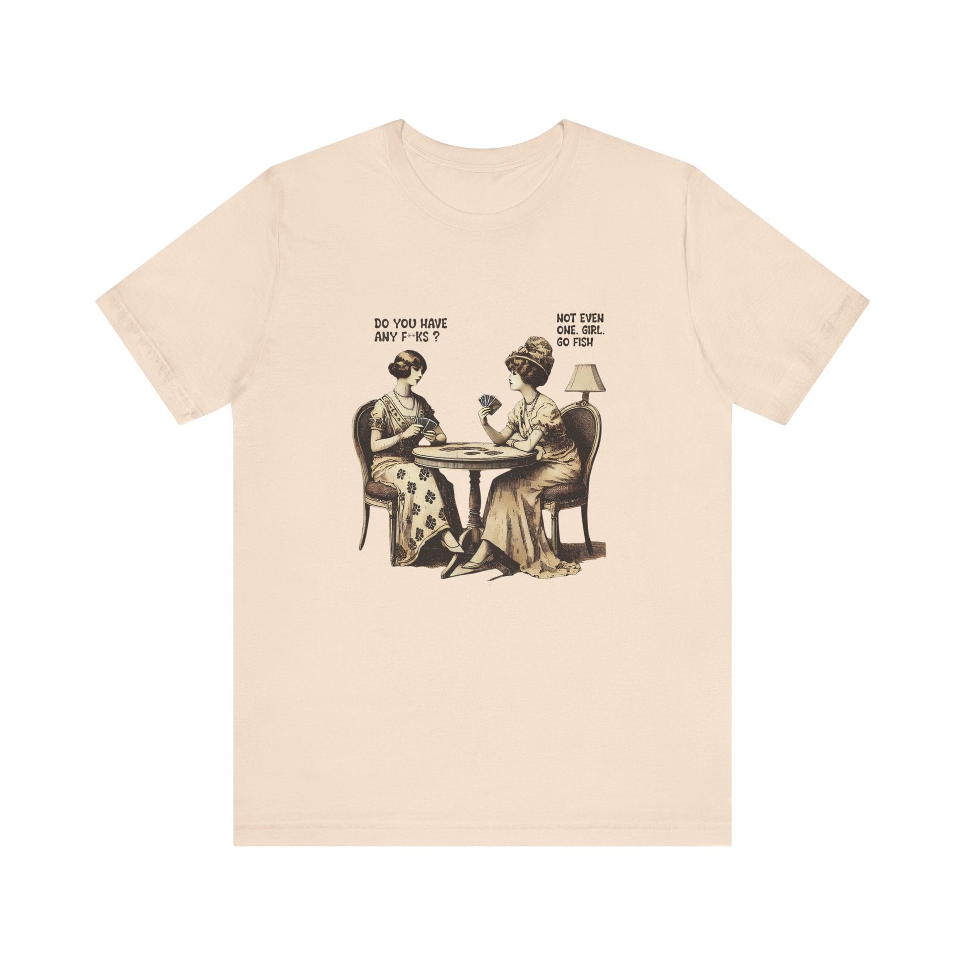 Funny Card Playing Tee, Card Playing Lovers Tee, Vintage Style Top - Popbydesign