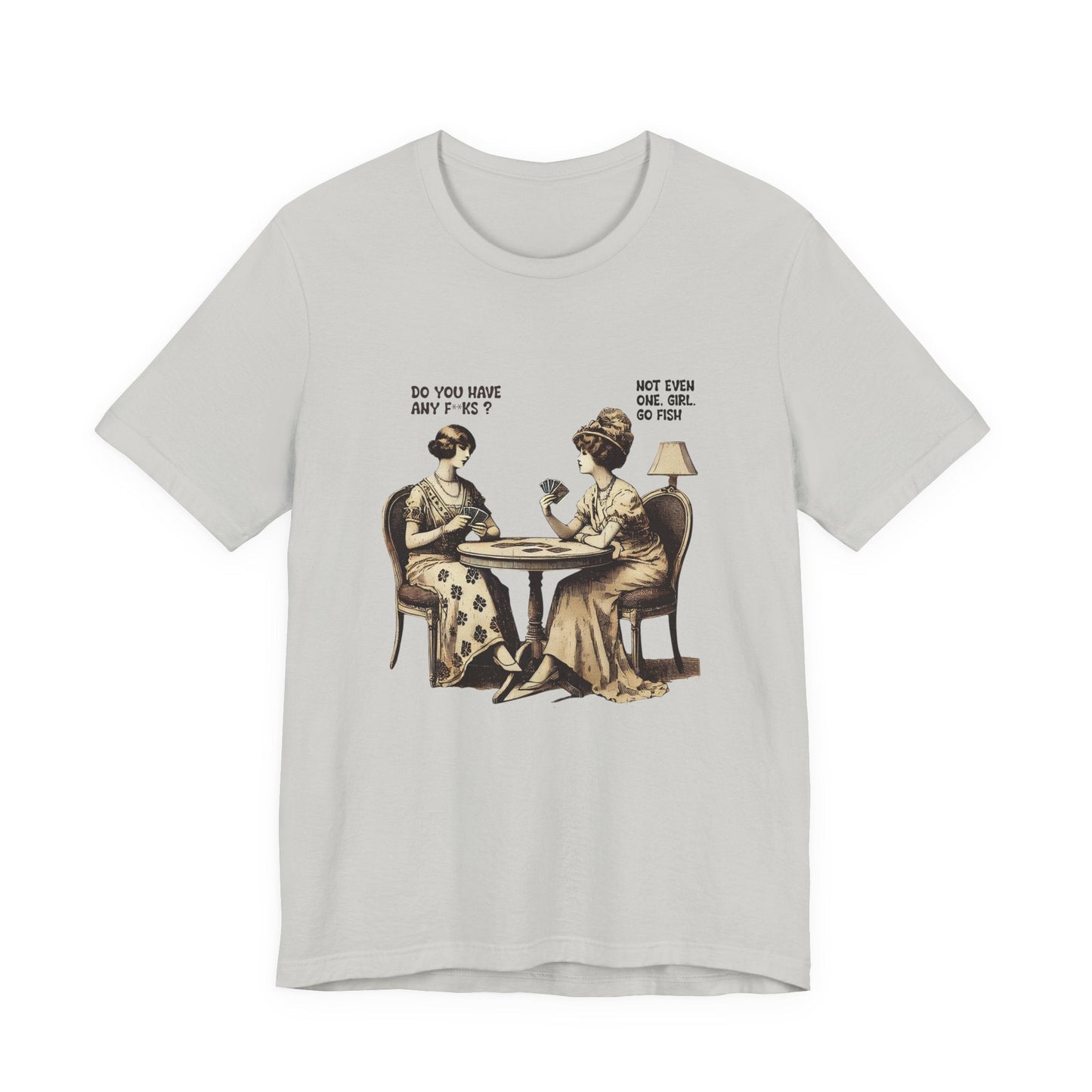 Funny Card Playing Tee, Card Playing Lovers Tee, Vintage Style Top - Popbydesign
