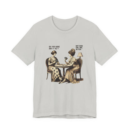 Funny Card Playing Tee, Card Playing Lovers Tee, Vintage Style Top - Popbydesign