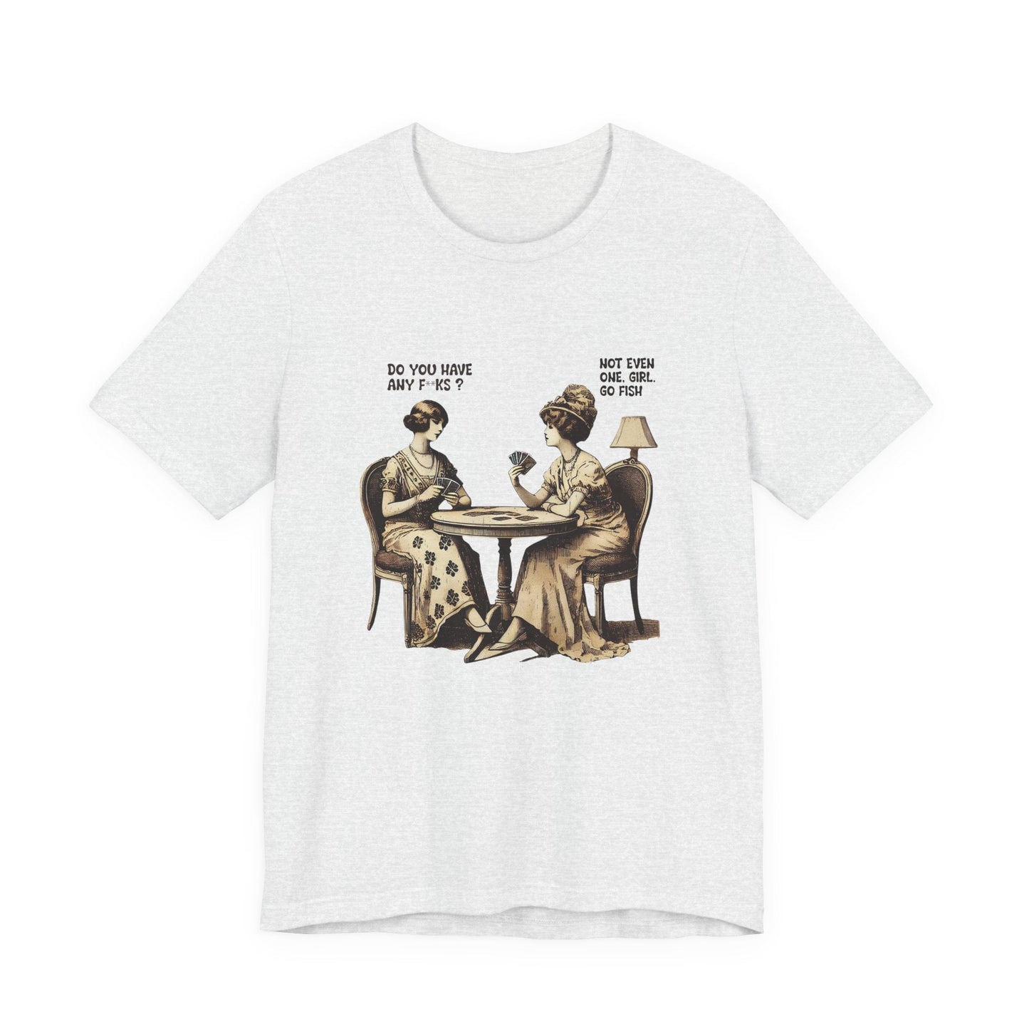 Funny Card Playing Tee, Card Playing Lovers Tee, Vintage Style Top - Popbydesign