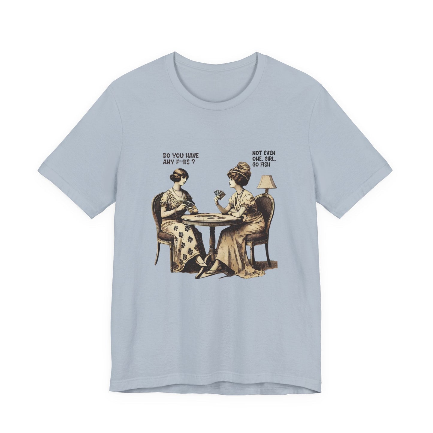 Funny Card Playing Tee, Card Playing Lovers Tee, Vintage Style Top - Popbydesign