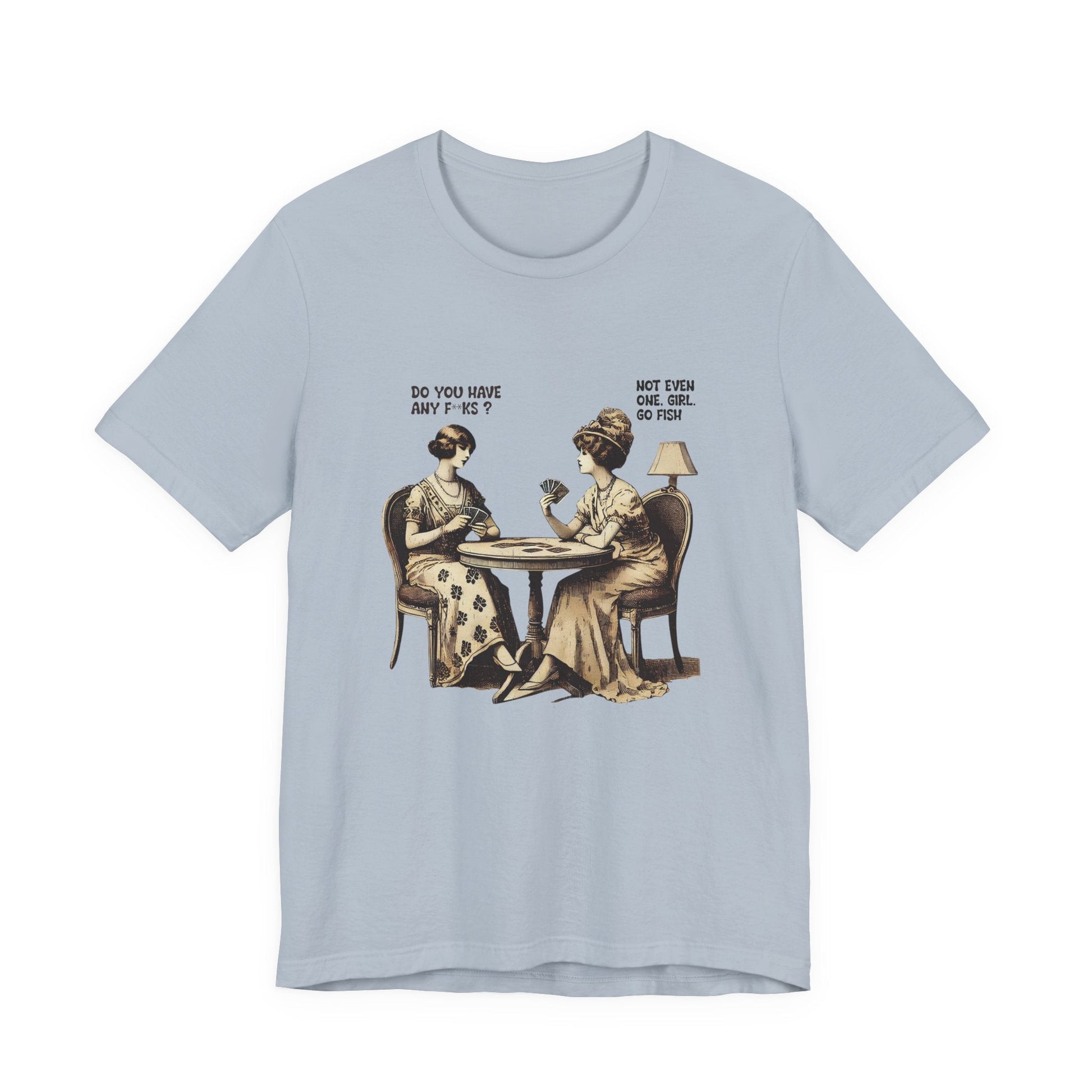 Funny Card Playing Tee, Card Playing Lovers Tee, Vintage Style Top - Popbydesign