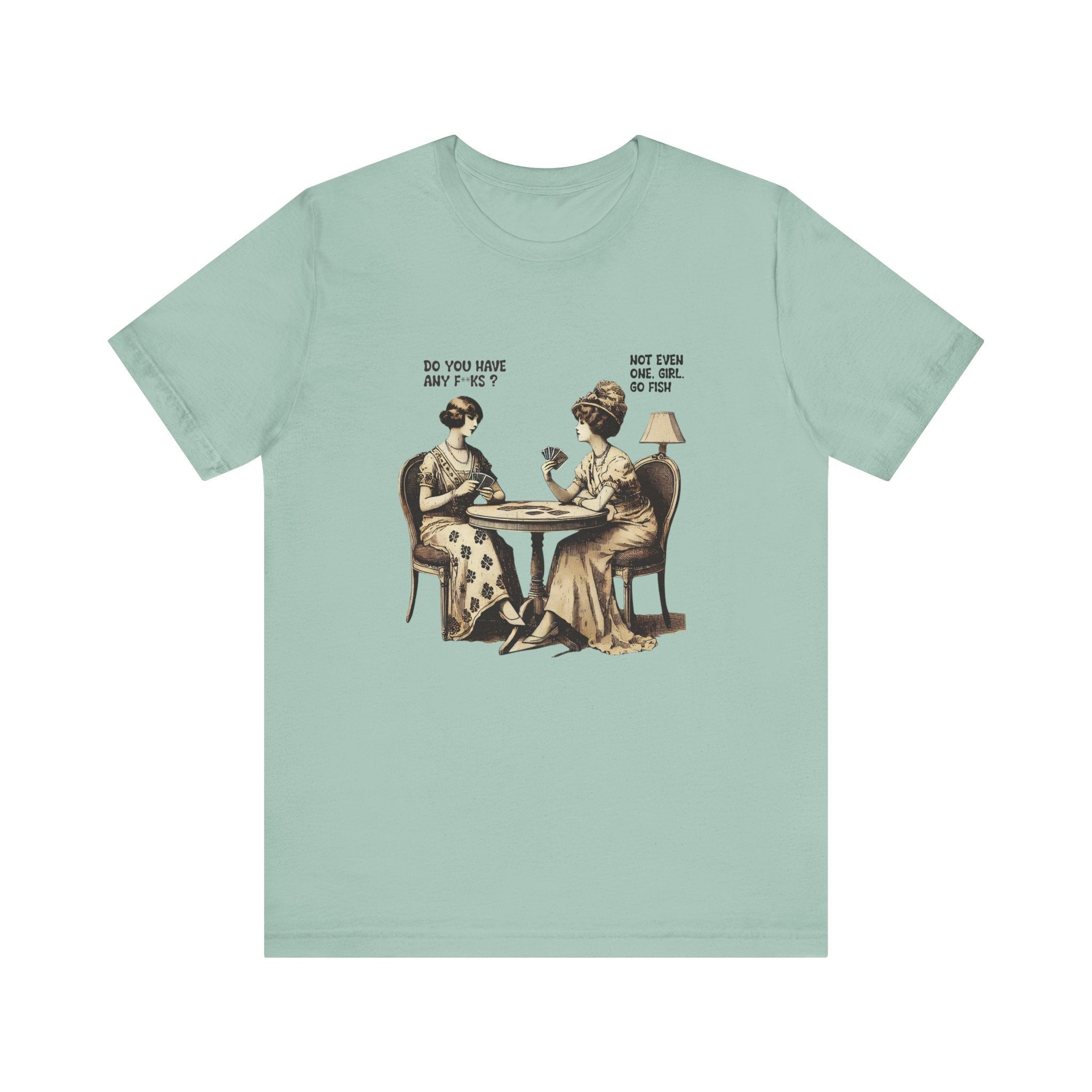 Funny Card Playing Tee, Card Playing Lovers Tee, Vintage Style Top by PopCultureByDesign36