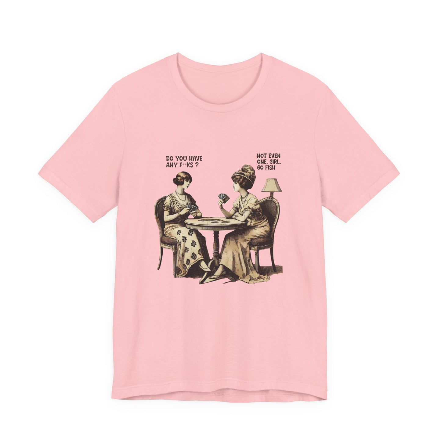 Funny Card Playing Tee, Card Playing Lovers Tee, Vintage Style Top - Popbydesign