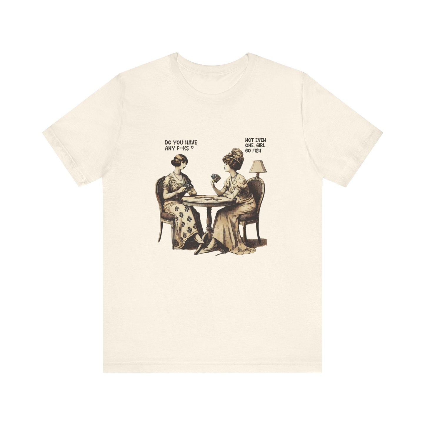 Funny Card Playing Tee, Card Playing Lovers Tee, Vintage Style Top - Popbydesign