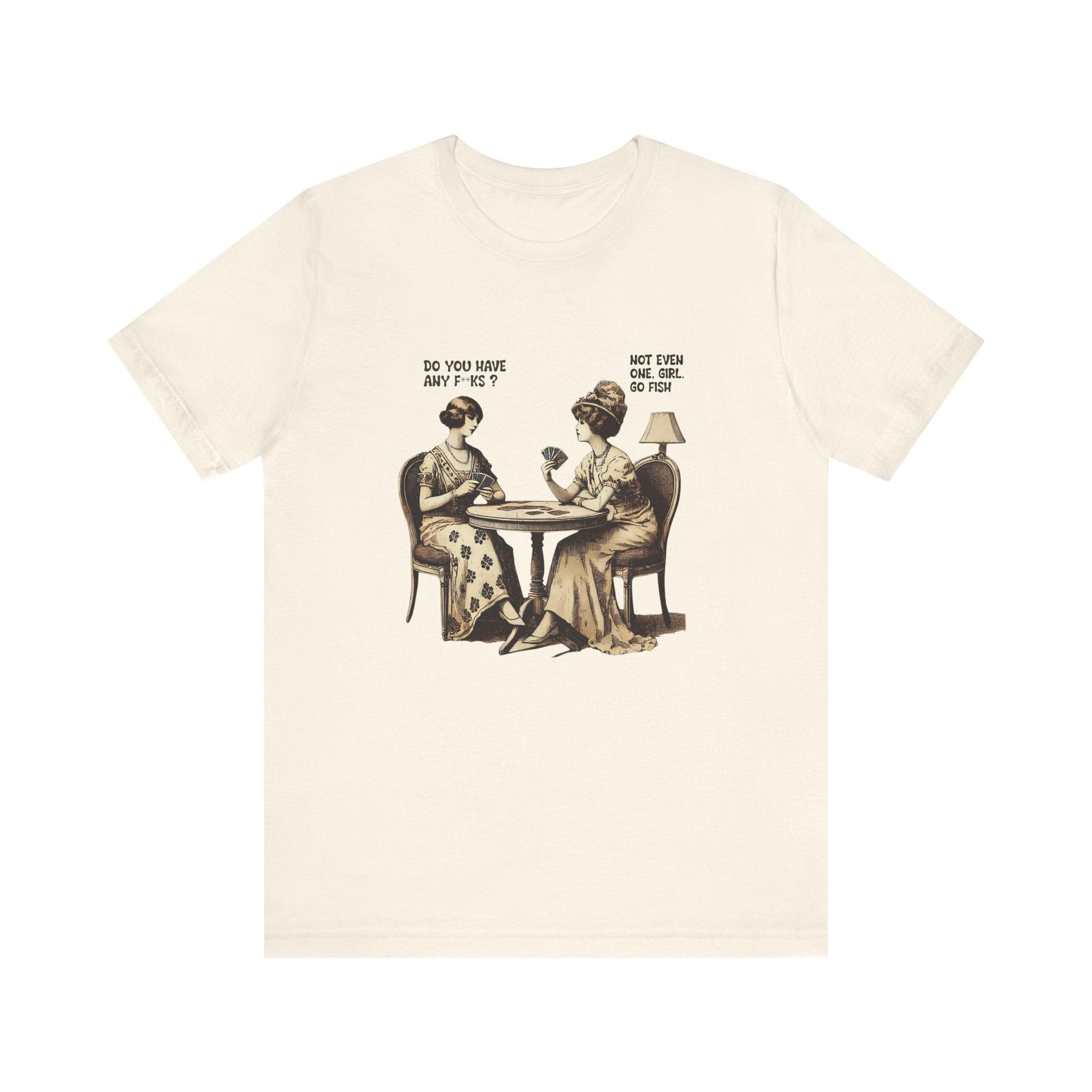 Funny Card Playing Tee, Card Playing Lovers Tee, Vintage Style Top - Popbydesign