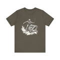 Funny Fisherman Riding a Trout T-Shirt, Fishing Tee by PopCultureByDesign36