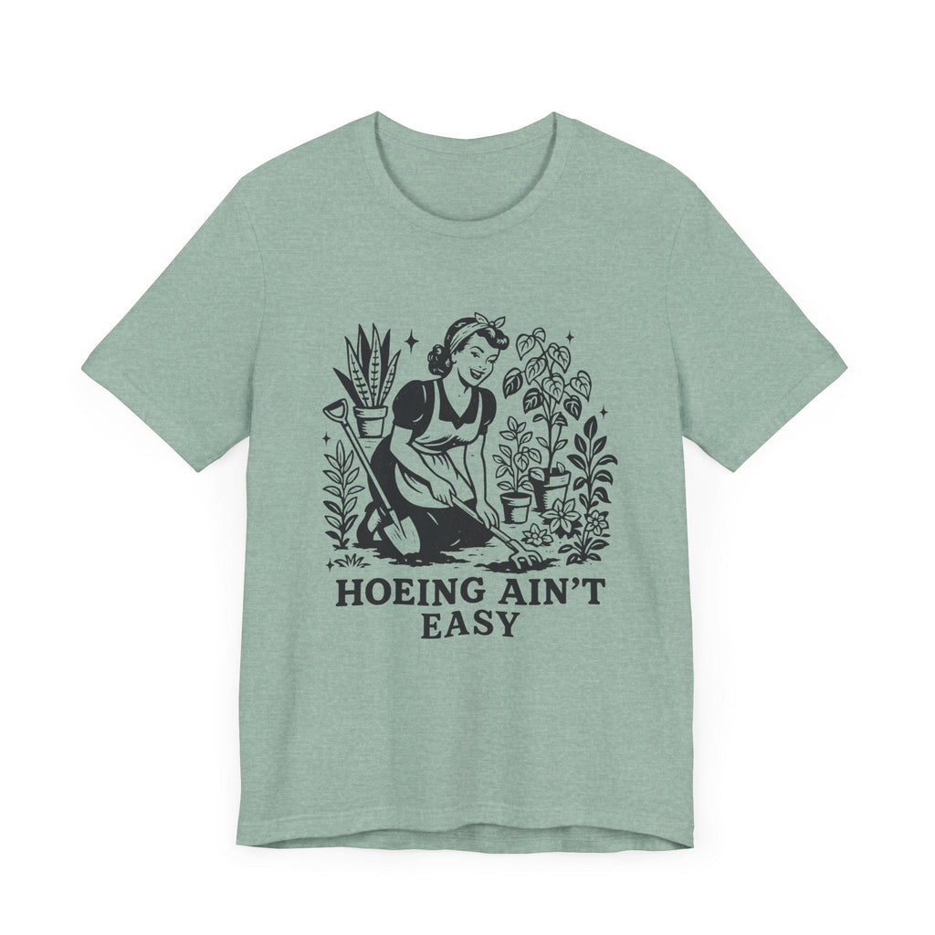 Funny Gardening Shirt, Hoeing Aint Easy Shirt, Plant Shirt by PopCultureByDesign36
