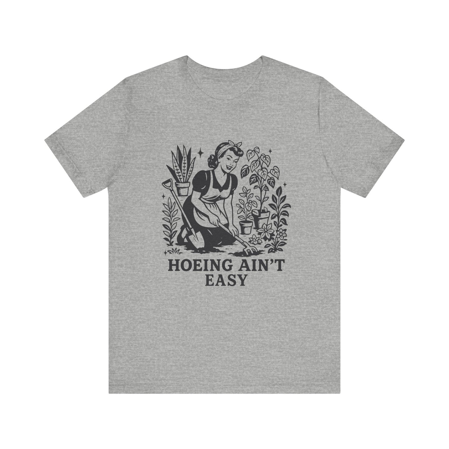 Funny Gardening Shirt, Hoeing Aint Easy Shirt, Plant Shirt - Popbydesign