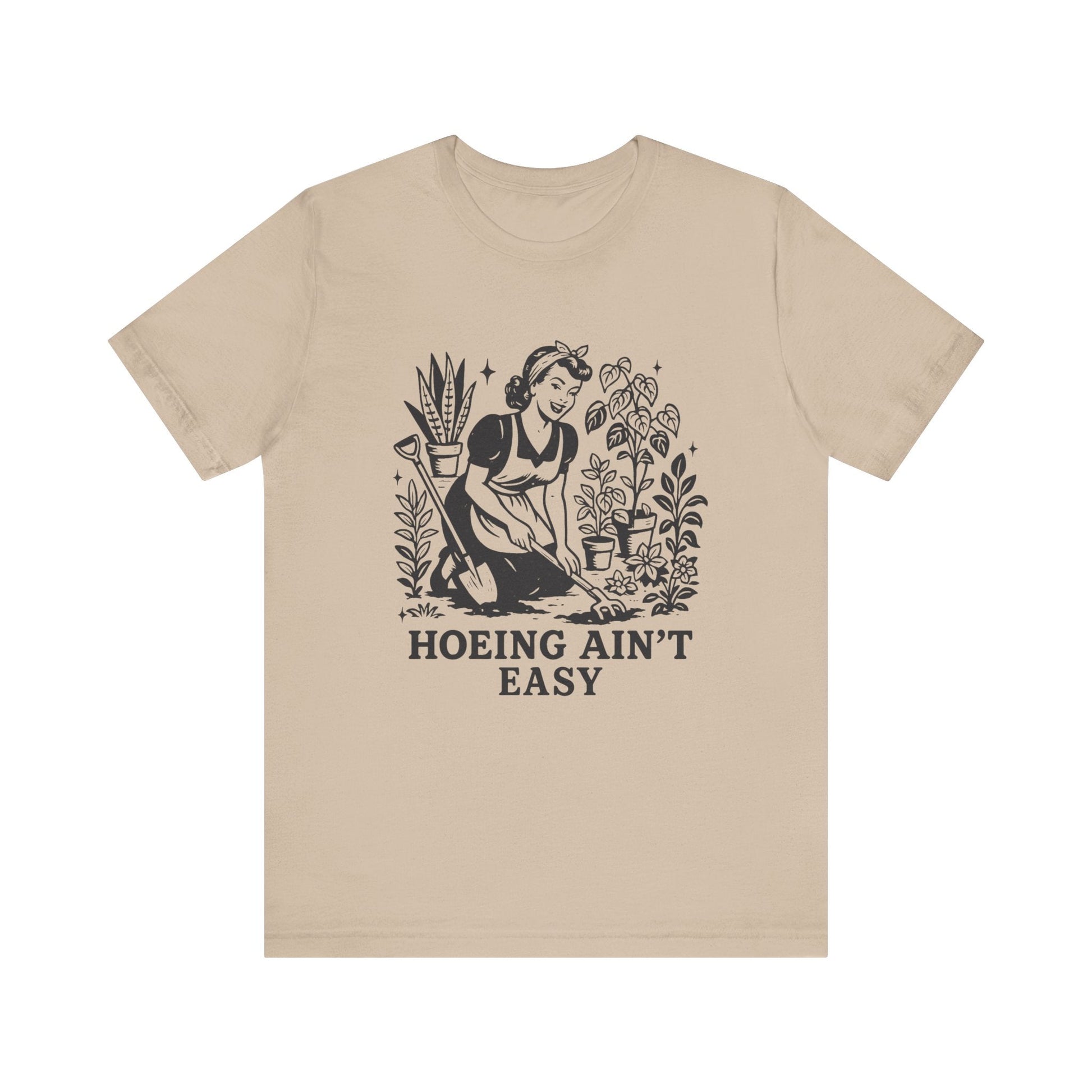 Funny Gardening Shirt, Hoeing Aint Easy Shirt, Plant Shirt - Popbydesign