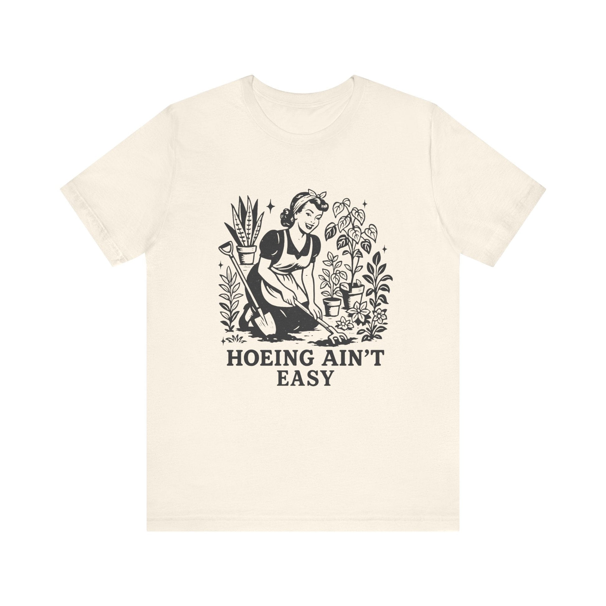 Funny Gardening Shirt, Hoeing Aint Easy Shirt, Plant Shirt - Popbydesign