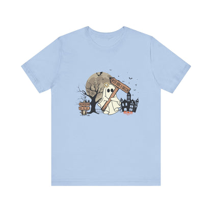 Funny Ghost Needing a Ride, Funny Ghost Shirt, Hitchhiking Ghost Shirt - Popbydesign