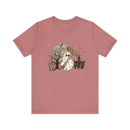 Funny Ghost Needing a Ride, Funny Ghost Shirt, Hitchhiking Ghost Shirt - Popbydesign