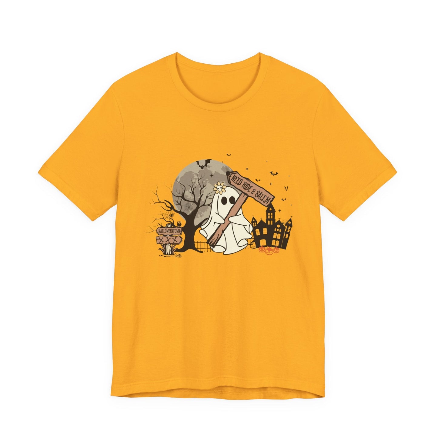 Funny Ghost Needing a Ride, Funny Ghost Shirt, Hitchhiking Ghost Shirt - Popbydesign