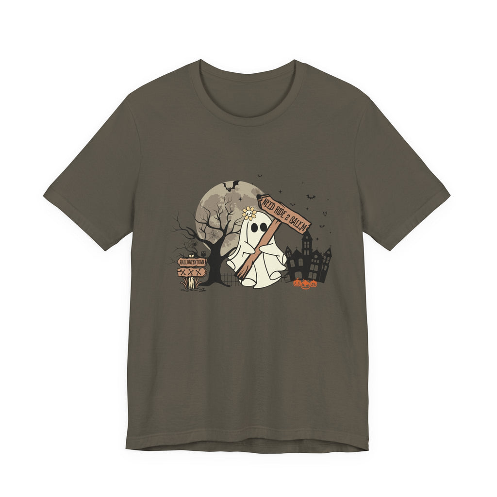 Funny Ghost Needing a Ride, Funny Ghost Shirt, Hitchhiking Ghost Shirt by PopCultureByDesign36