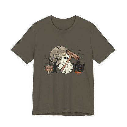 Funny Ghost Needing a Ride, Funny Ghost Shirt, Hitchhiking Ghost Shirt - Popbydesign