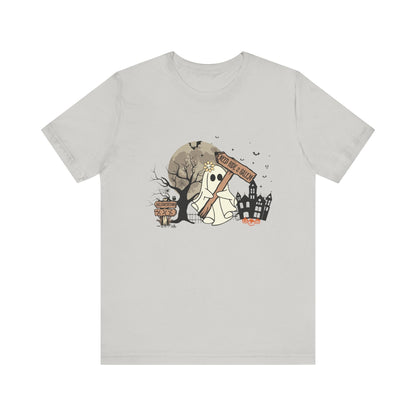 Funny Ghost Needing a Ride, Funny Ghost Shirt, Hitchhiking Ghost Shirt - Popbydesign