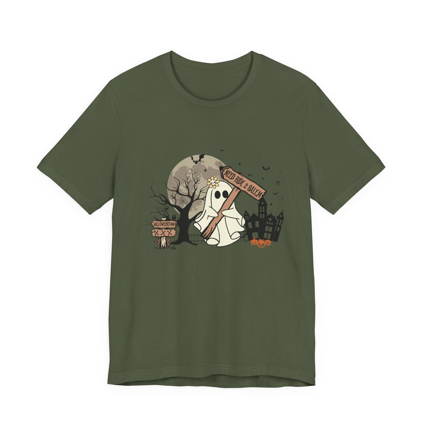 Funny Ghost Needing a Ride, Funny Ghost Shirt, Hitchhiking Ghost Shirt - Popbydesign