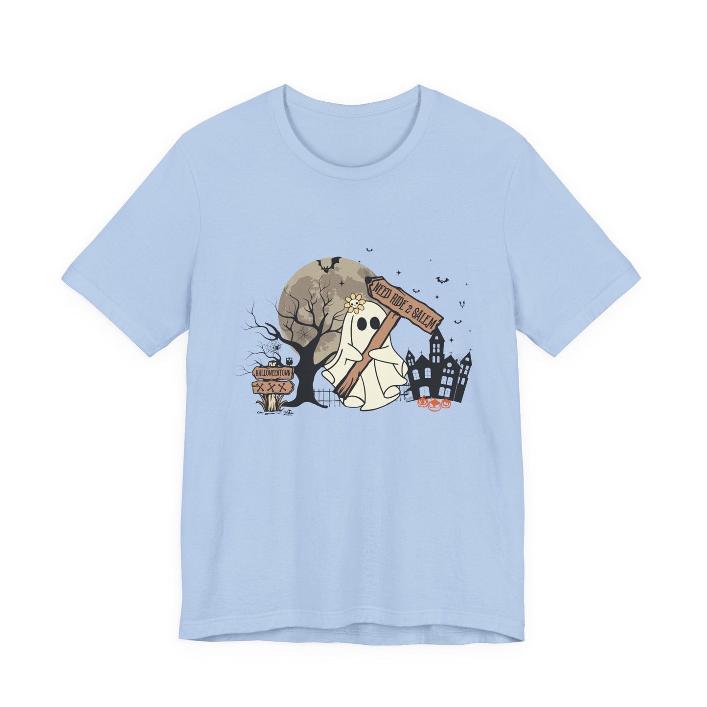 Funny Ghost Needing a Ride, Funny Ghost Shirt, Hitchhiking Ghost Shirt - Popbydesign