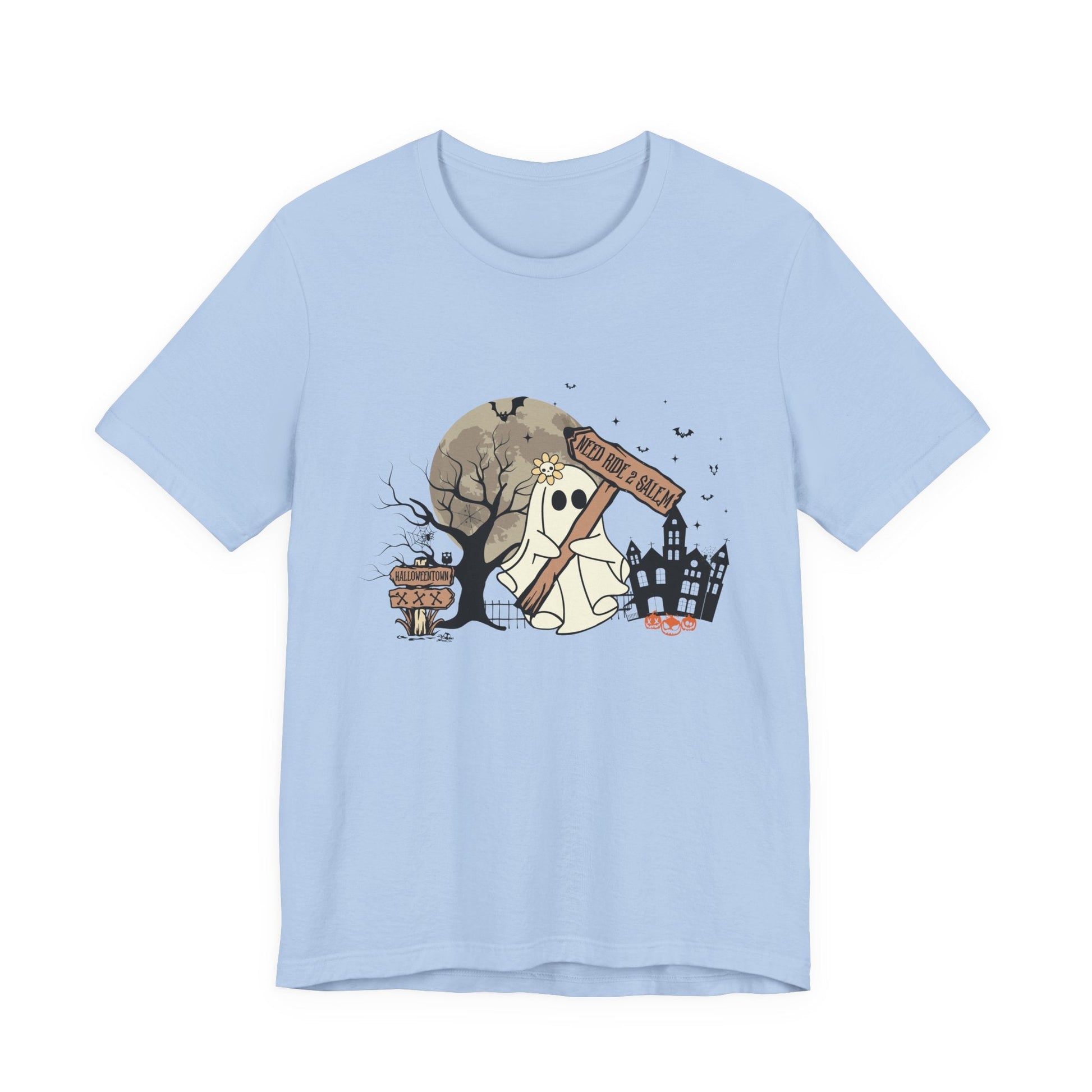 Funny Ghost Needing a Ride, Funny Ghost Shirt, Hitchhiking Ghost Shirt - Popbydesign