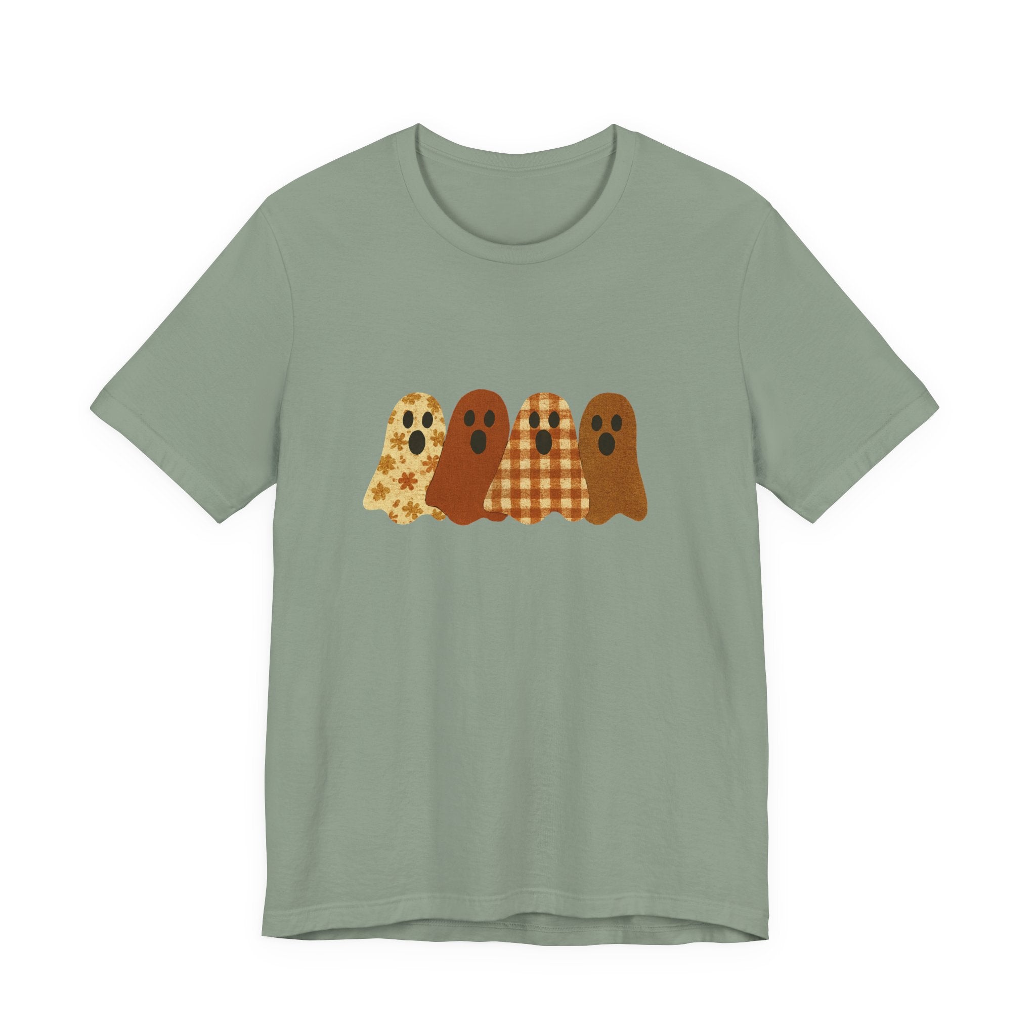 Funny Ghost Patchwork Tee, Cute Ghost Shirt by PopCultureByDesign36