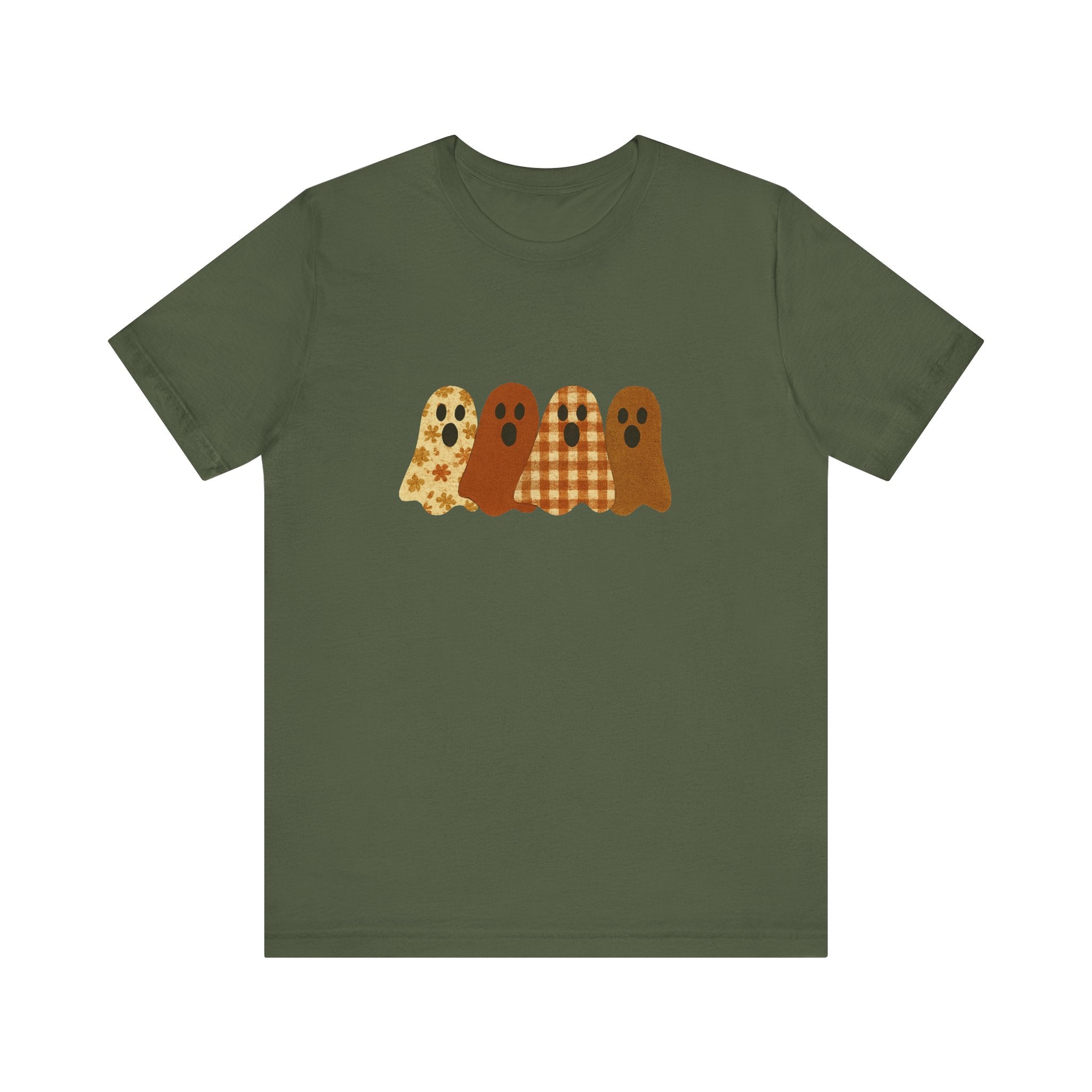 Funny Ghost Patchwork Tee, Cute Ghost Shirt by PopCultureByDesign36