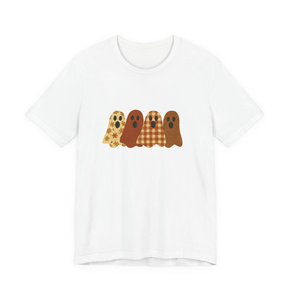 Funny Ghost Patchwork Tee, Cute Ghost Shirt by PopCultureByDesign36