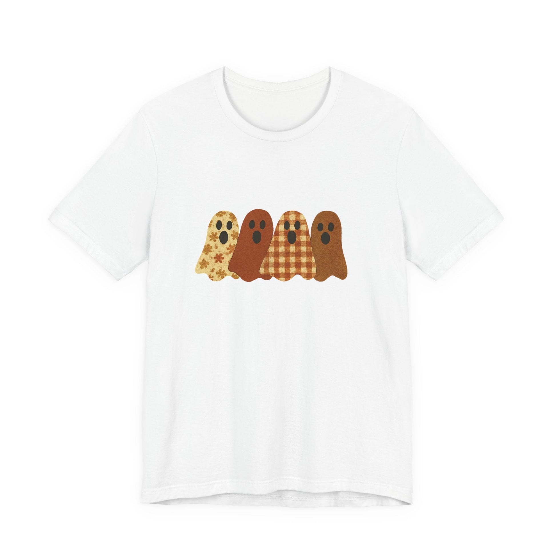 Funny Ghost Patchwork Tee, Cute Ghost Shirt - Popbydesign