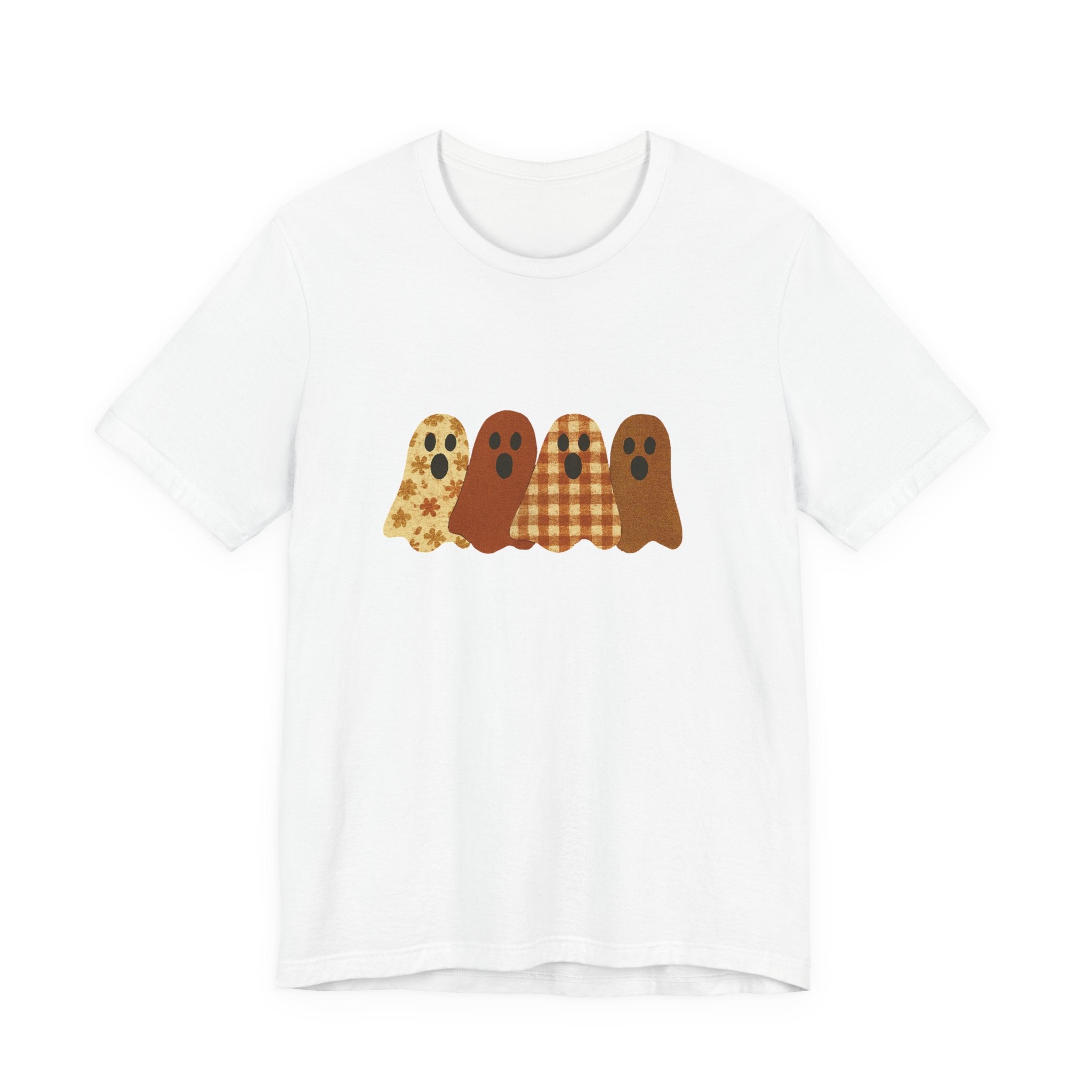 Funny Ghost Patchwork Tee, Cute Ghost Shirt by PopCultureByDesign36