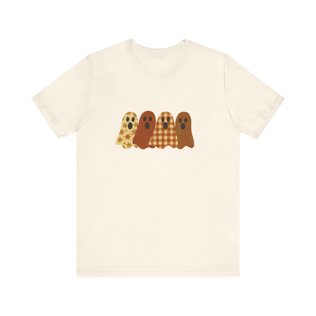 Funny Ghost Patchwork Tee, Cute Ghost Shirt by PopCultureByDesign36