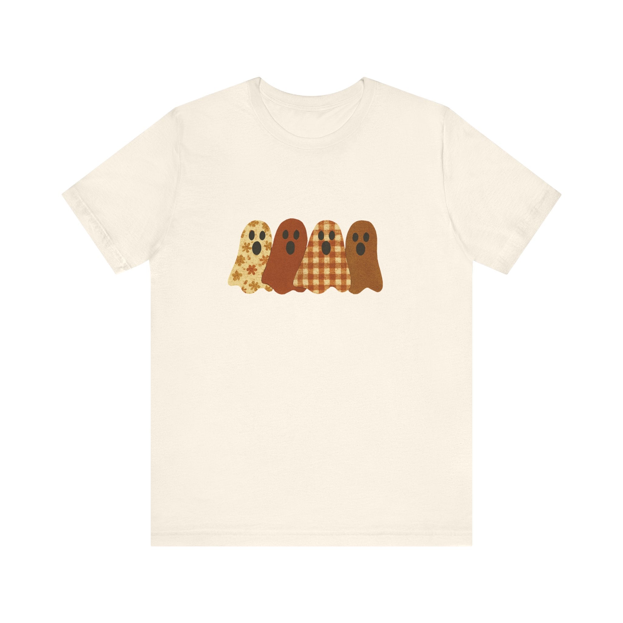 Funny Ghost Patchwork Tee, Cute Ghost Shirt by PopCultureByDesign36