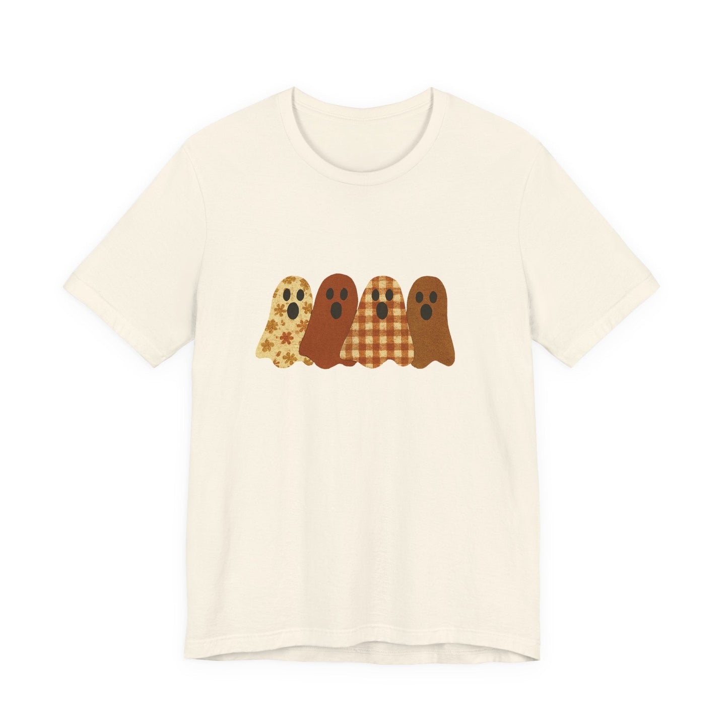 Funny Ghost Patchwork Tee, Cute Ghost Shirt - Popbydesign