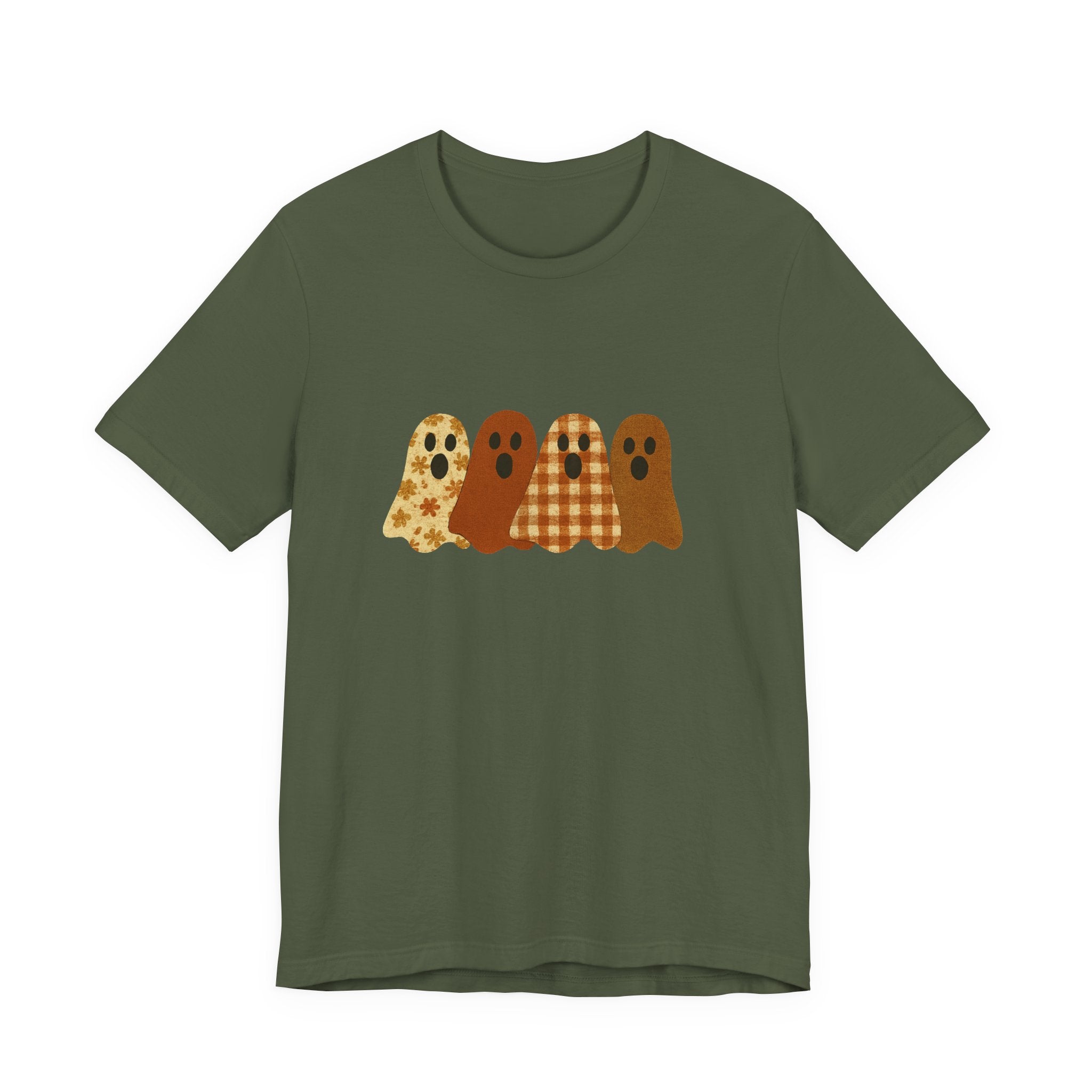 Funny Ghost Patchwork Tee, Cute Ghost Shirt by PopCultureByDesign36