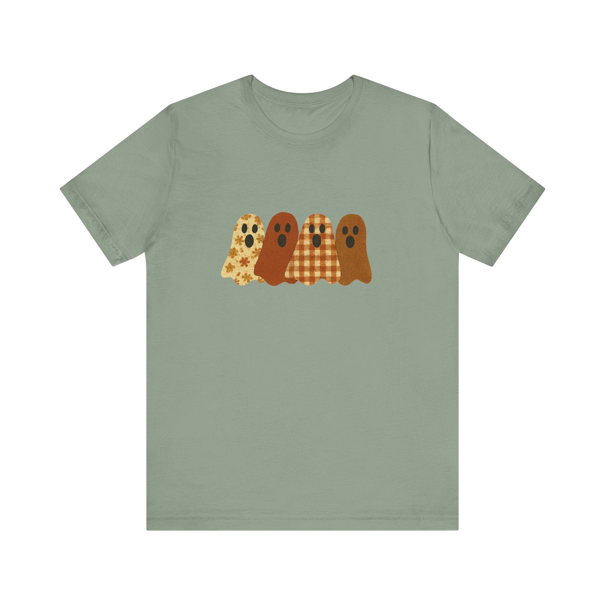Funny Ghost Patchwork Tee, Cute Ghost Shirt by PopCultureByDesign36