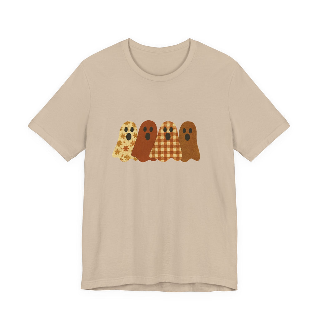 Funny Ghost Patchwork Tee, Cute Ghost Shirt by PopCultureByDesign36