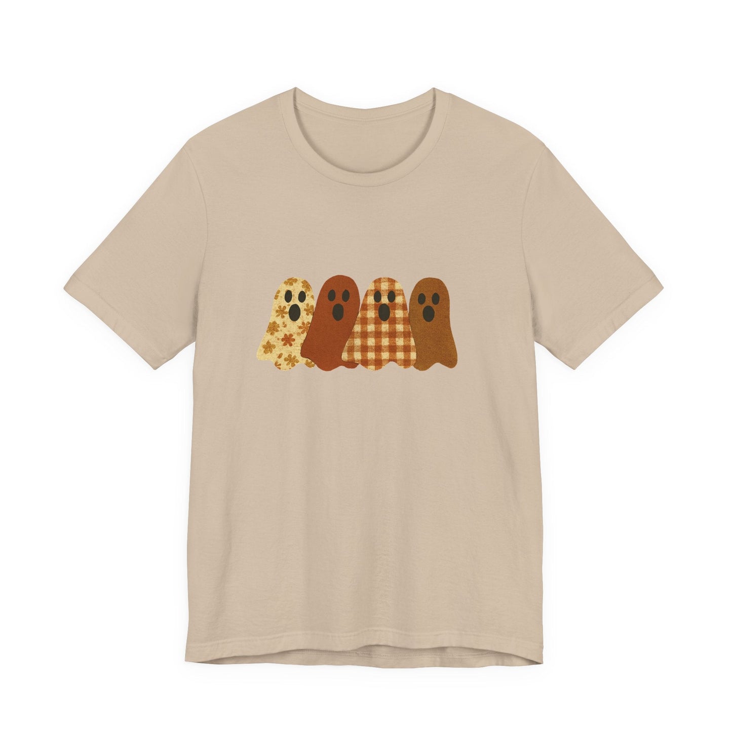 Funny Ghost Patchwork Tee, Cute Ghost Shirt - Popbydesign