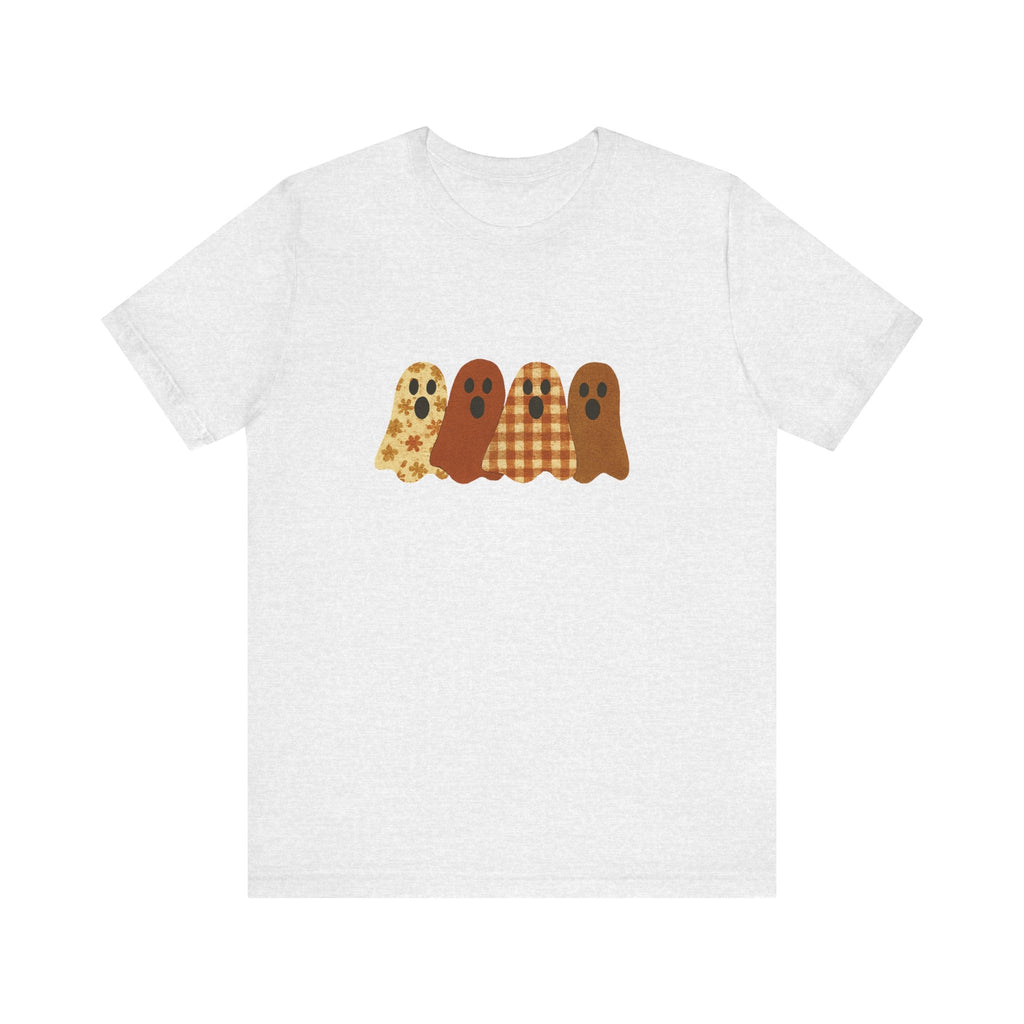 Funny Ghost Patchwork Tee, Cute Ghost Shirt by PopCultureByDesign36