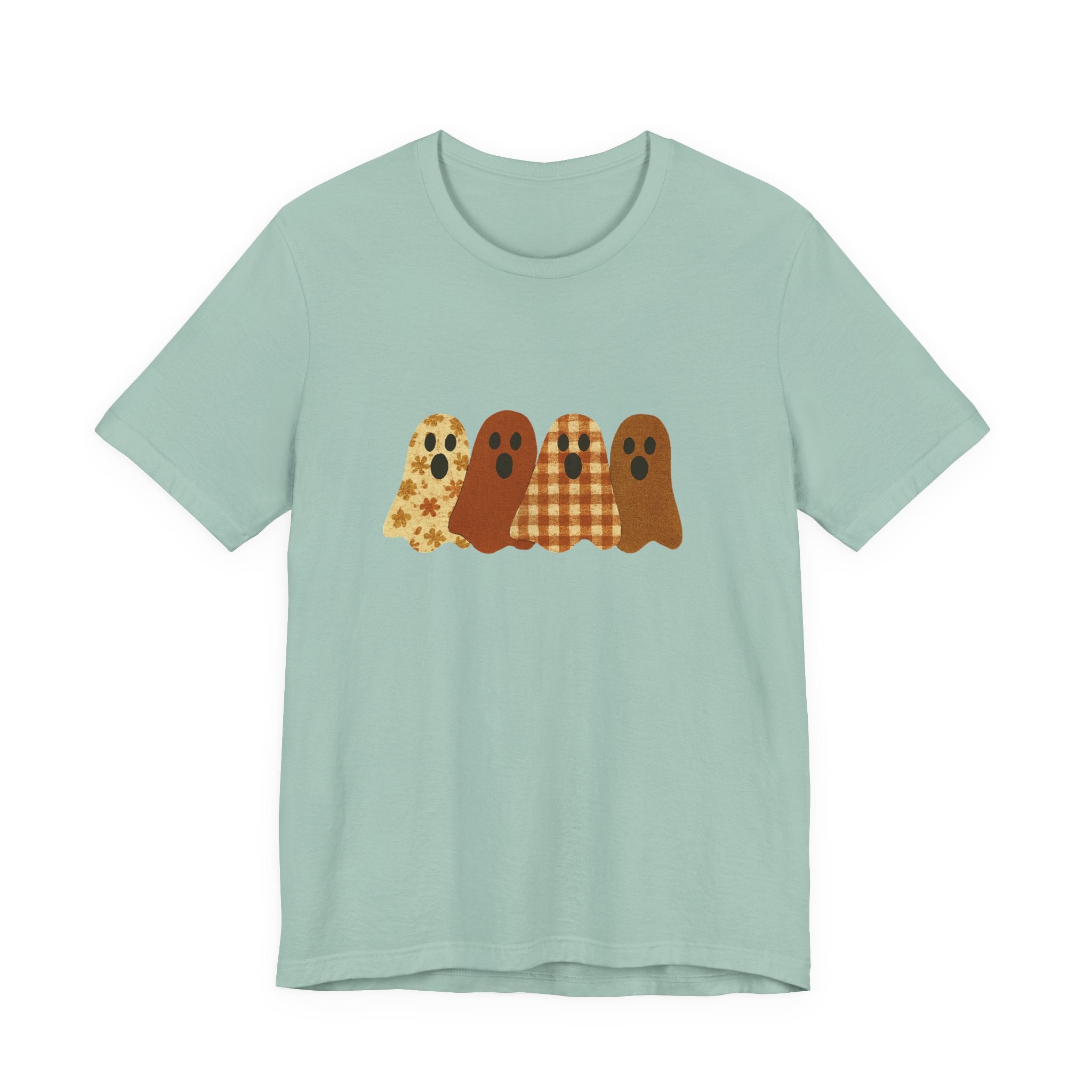 Funny Ghost Patchwork Tee, Cute Ghost Shirt by PopCultureByDesign36